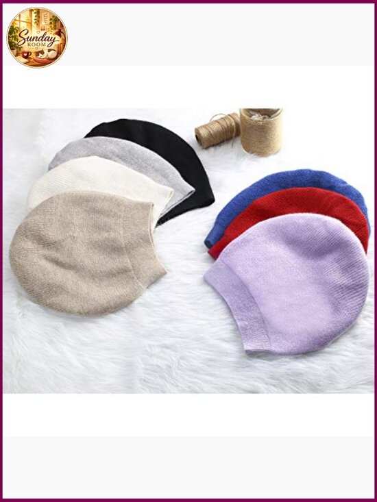 100% Cashmere Beanie Hat in Gift Box, Women\'s Winter Skull Cap main image 4